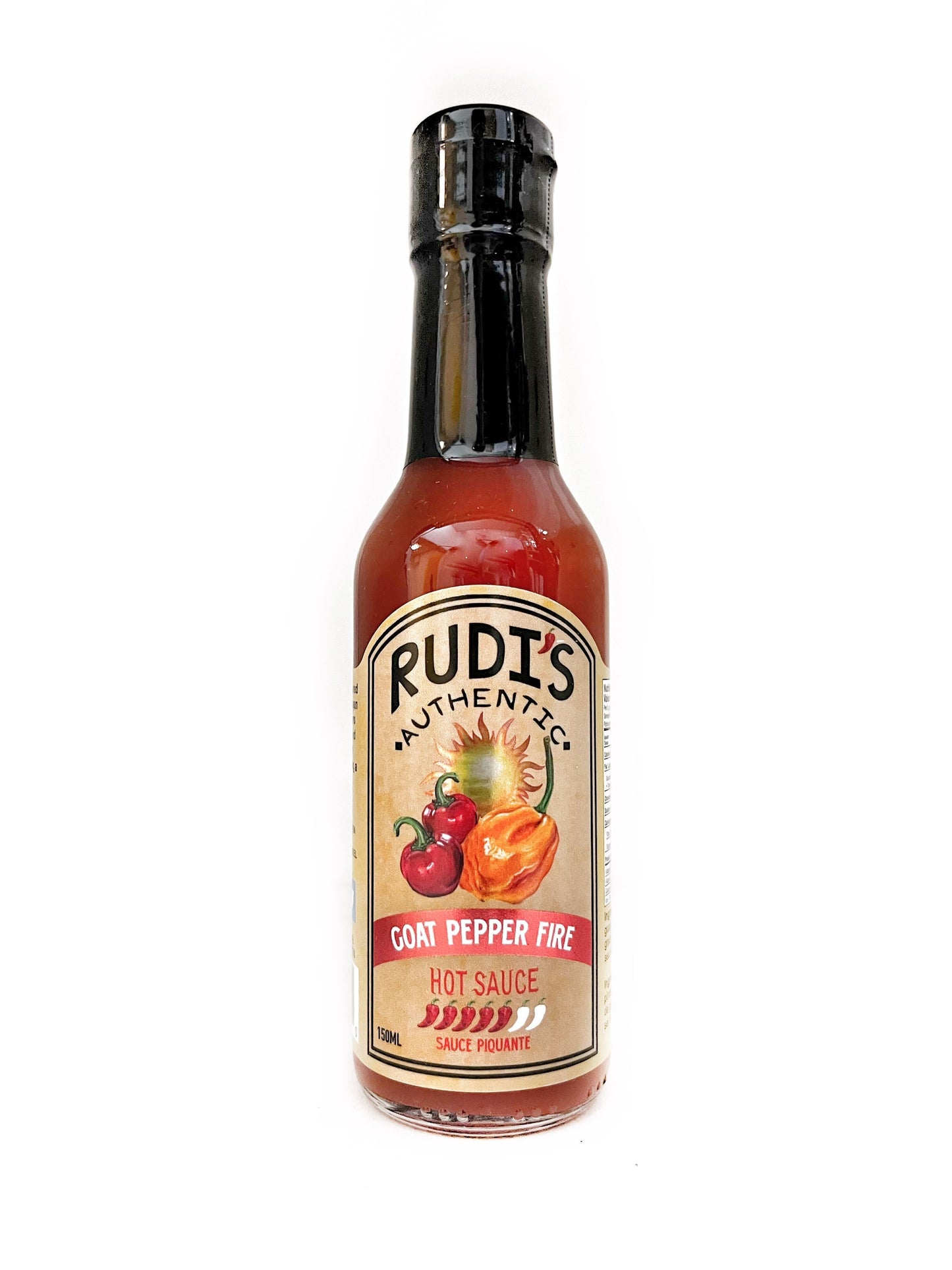 Rudi's Goat Pepper Fire Hot Sauce