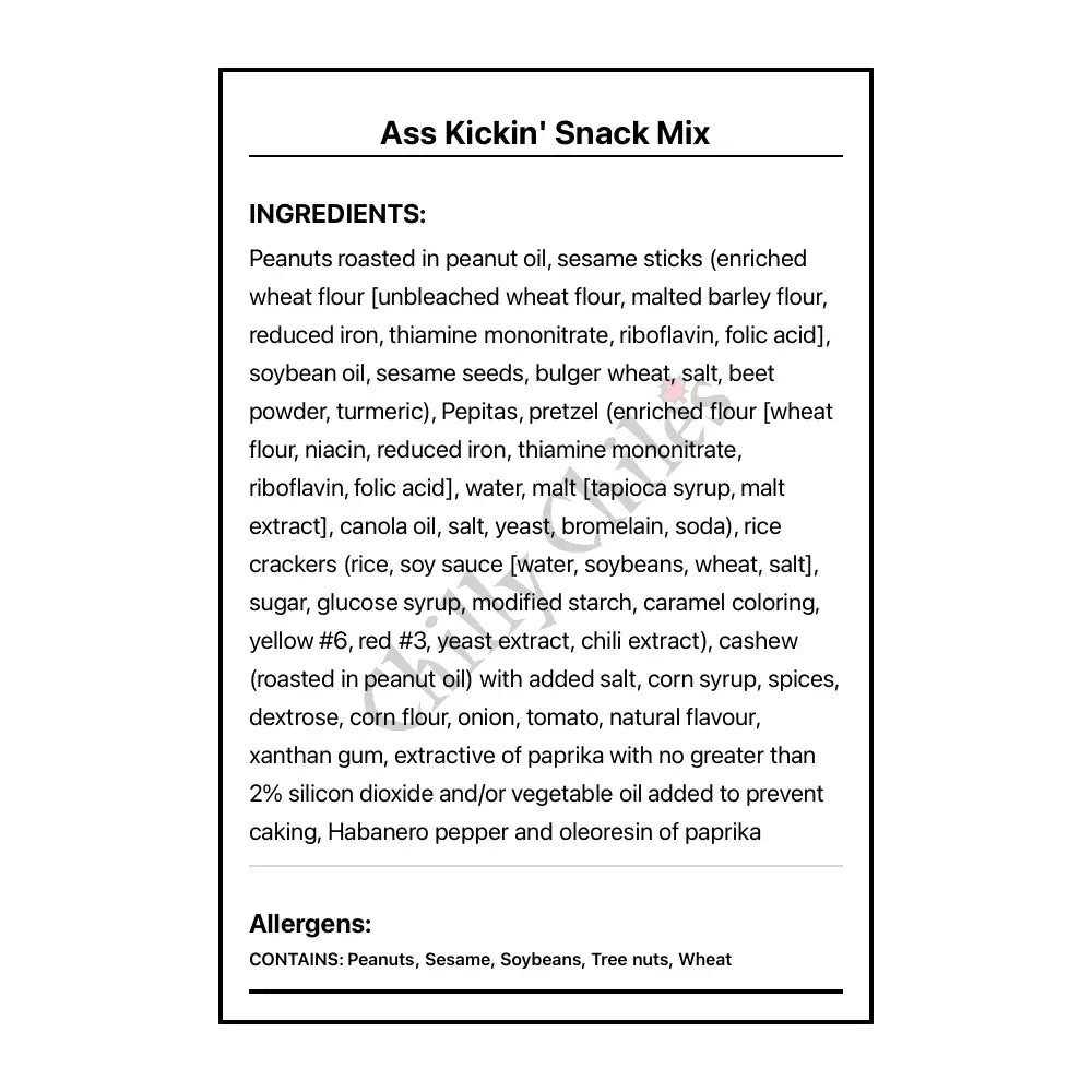 Ass Kickin’ Snack Mix - Snacks