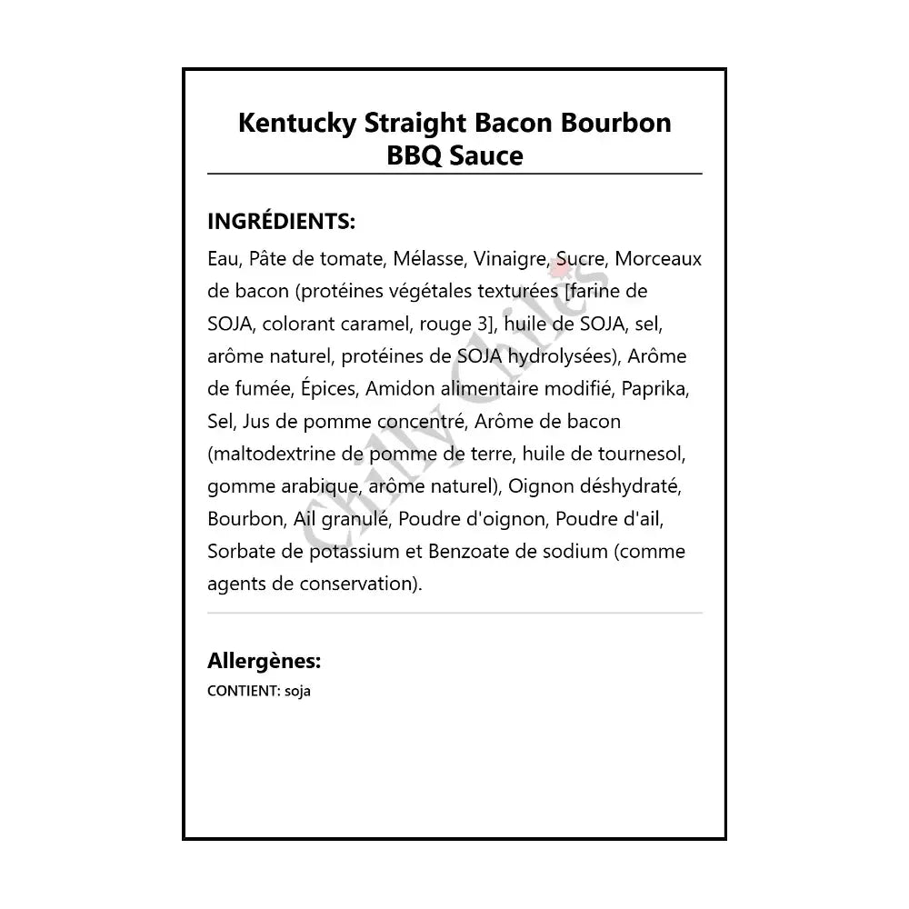 Kentucky Straight Bacon Bourbon BBQ Sauce - BBQ Sauce