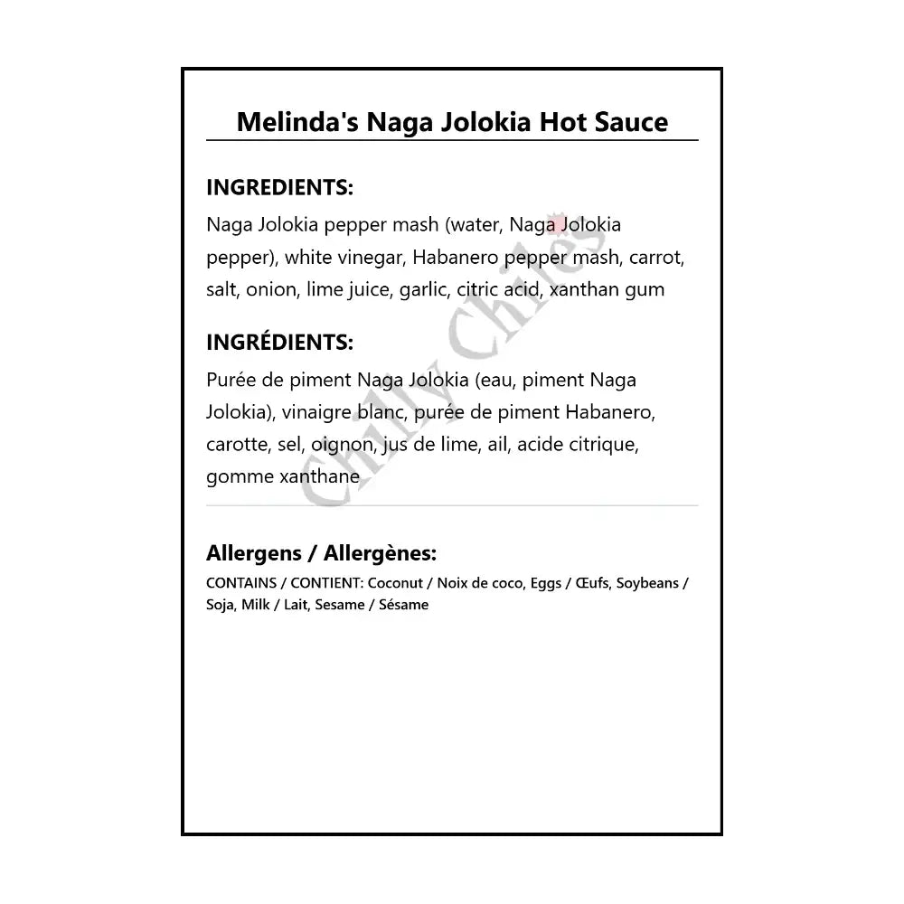 Melinda’s Naga Jolokia Hot Sauce - Hot Sauce