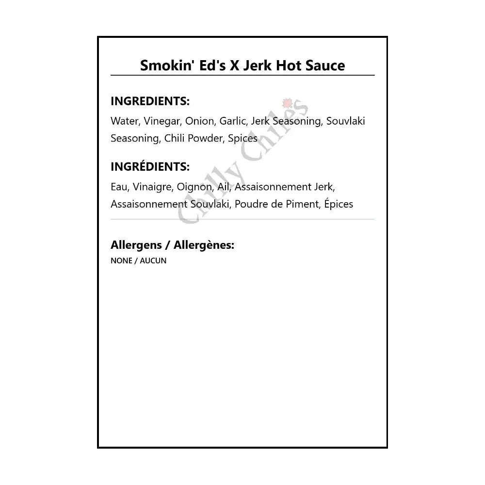Smokin’ Ed’s X Jerk Hot Sauce - Hot Sauce