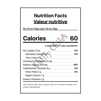 Mikey V's Buffalo Wing Gator Toes - Canadian Nutrition Facts