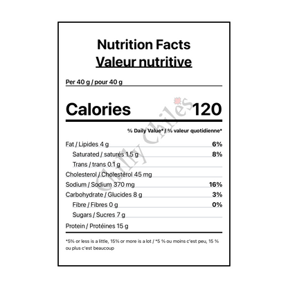 Teriyaki Beef Jerky - Canadian Nutrition Facts