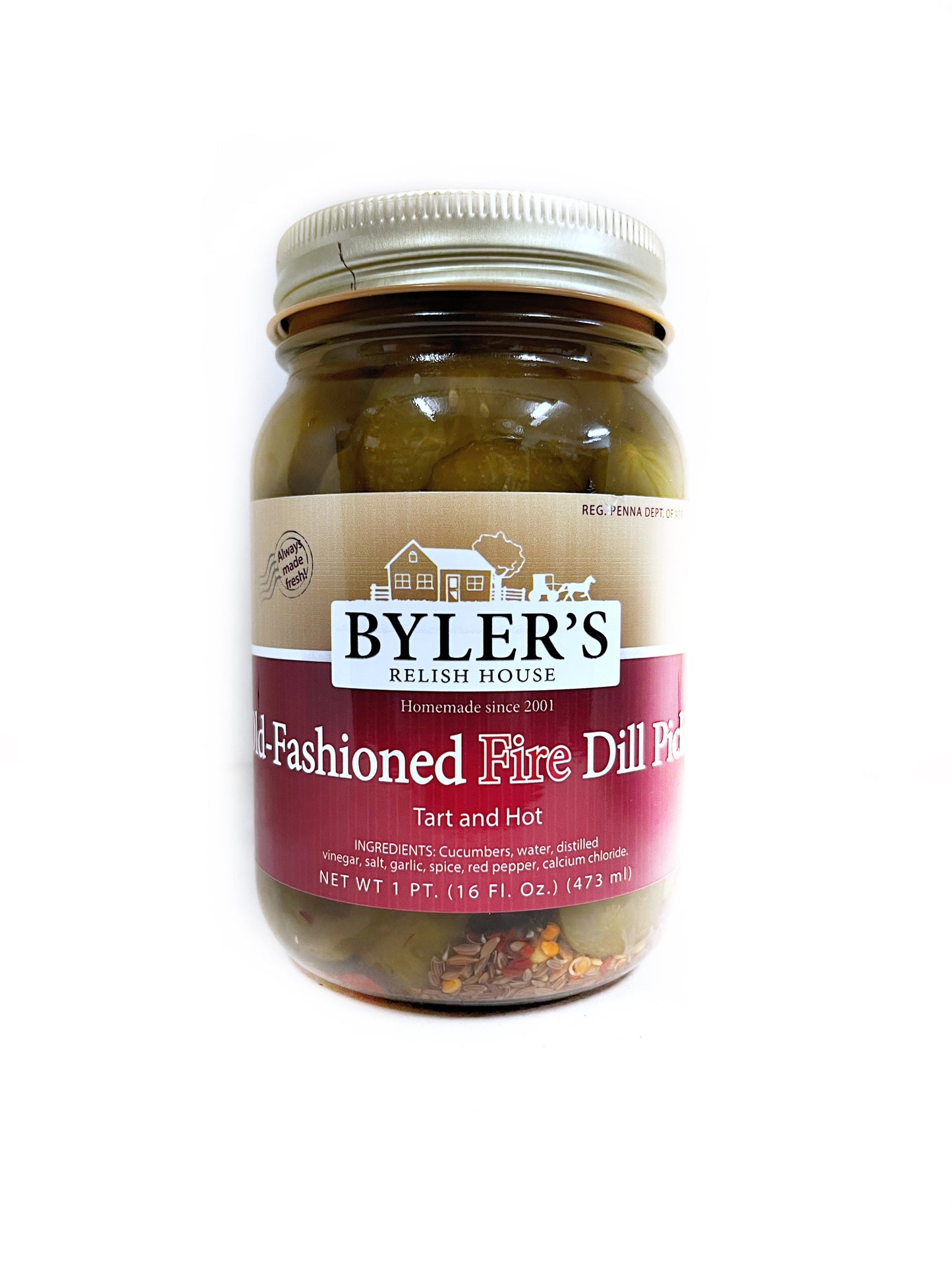 Byler's Old-Fashioned Fire Dill Pickles