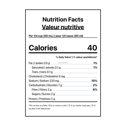 La Pimenterie Chipotle Salsa - Canadian Nutrition Facts