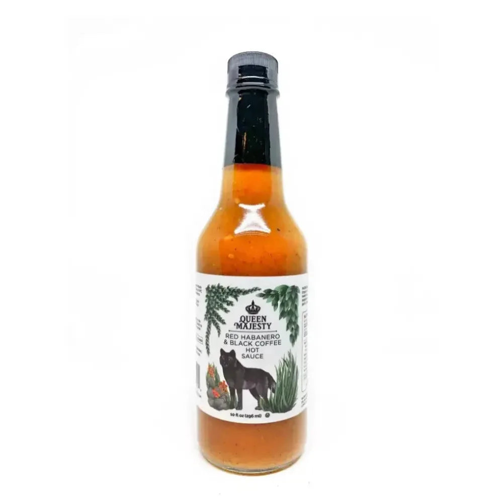 10oz Queen Majesty Red Habanero & Black Coffee Hot Sauce - Main Image