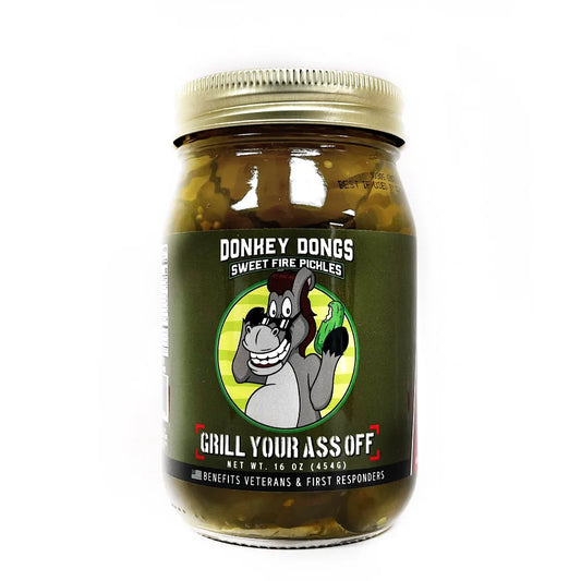 Donkey Dongs Sweet Fire Pickles - Main Image