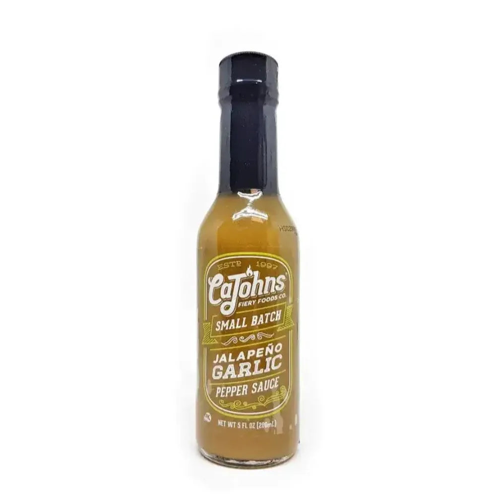 CaJohns Classic Small Batch Garlic Jalapeno Hot Sauce - Main Image