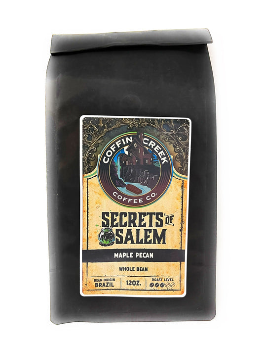 Coffin Creek Secrets of Salem Maple Pecan Whole Bean