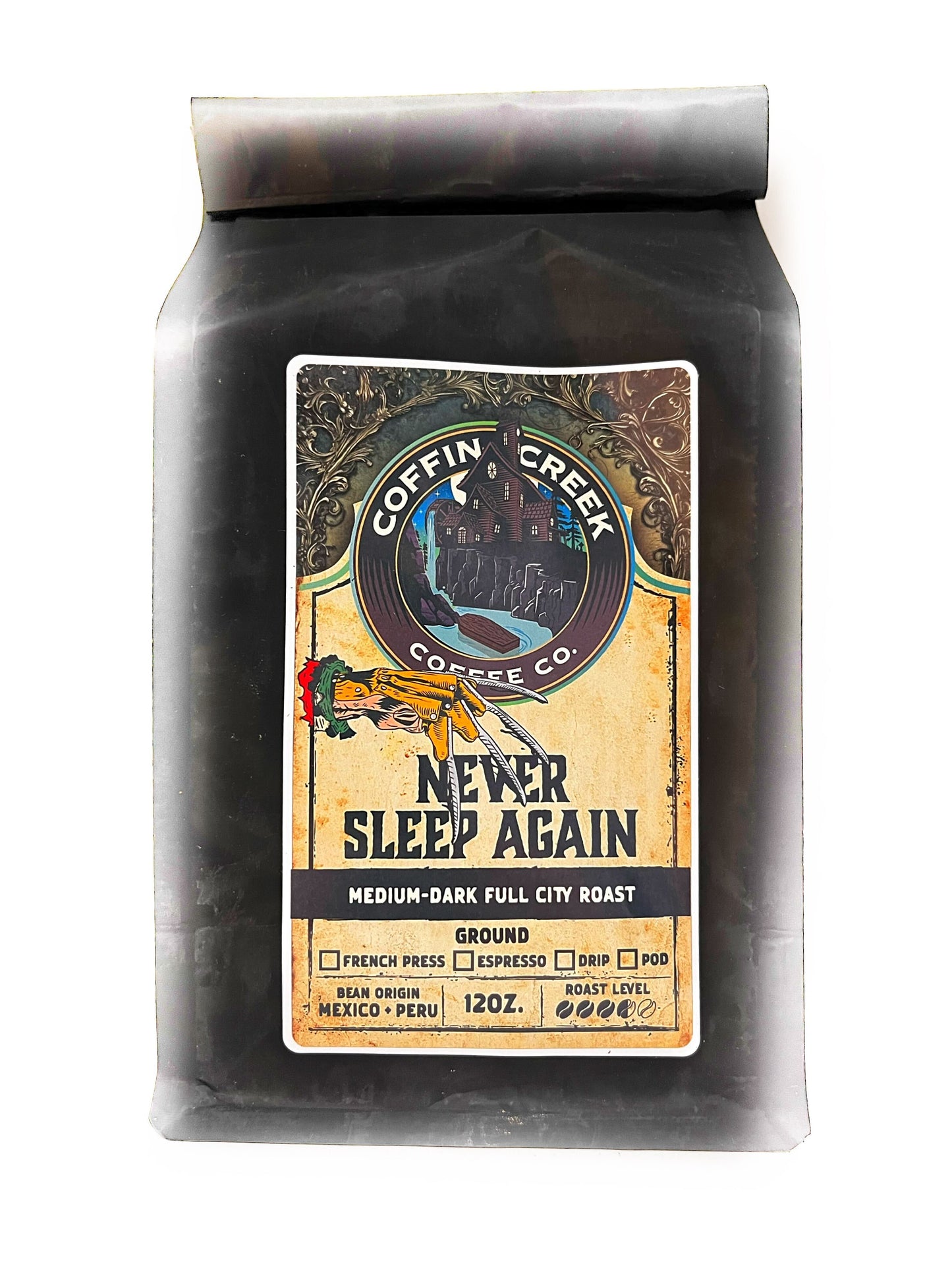 Coffin Creek Never Sleep Again Coffee