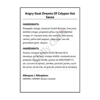 Angry Goat Dreams Of Calypso Hot Sauce - Hot Sauce