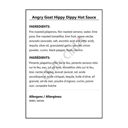 Angry Goat Hippy Dippy Hot Sauce - Hot Sauce