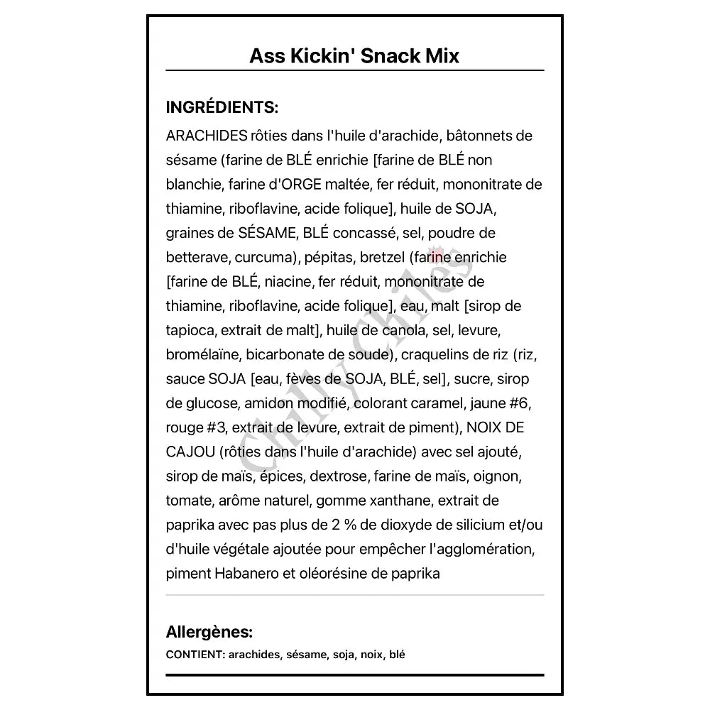 Ass Kickin’ Snack Mix - Snacks