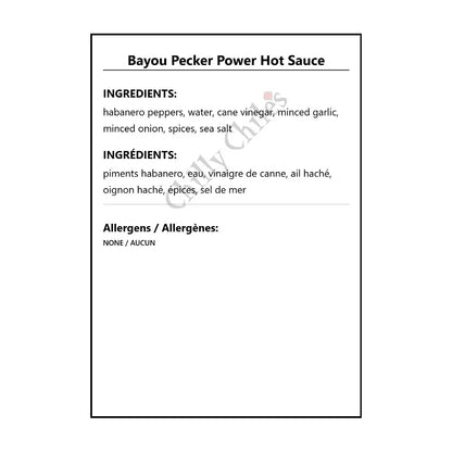 Bayou Pecker Power Hot Sauce - Hot Sauce