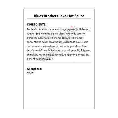 Blues Brothers Jake Hot Sauce - Hot Sauce