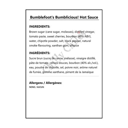 Bumblefoot’s Bumblicious! Hot Sauce - Hot Sauce