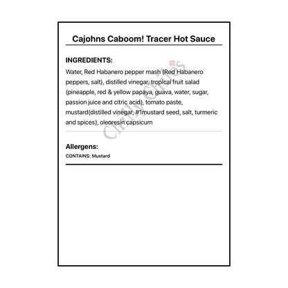 Cajohns Caboom! Tracer Hot Sauce - Hot Sauce