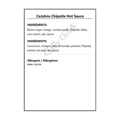 CaJohns Chipotle Hot Sauce - Hot Sauce