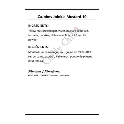 CaJohns Jolokia Mustard 10 - Condiments