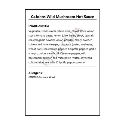CaJohns Wild Mushroom Hot Sauce - Hot Sauce