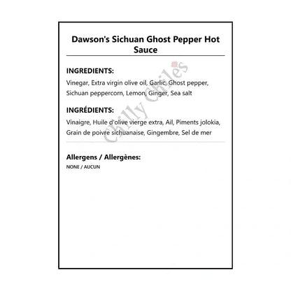Dawson’s Sichuan Ghost Pepper Hot Sauce - Hot Sauce