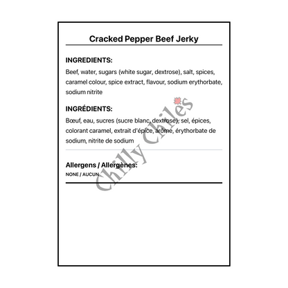 Cracked Pepper Beef Jerky - Canadian Nutrition Facts