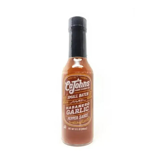 CaJohns Habanero Garlic Small Batch Hot Sauce - Main Image