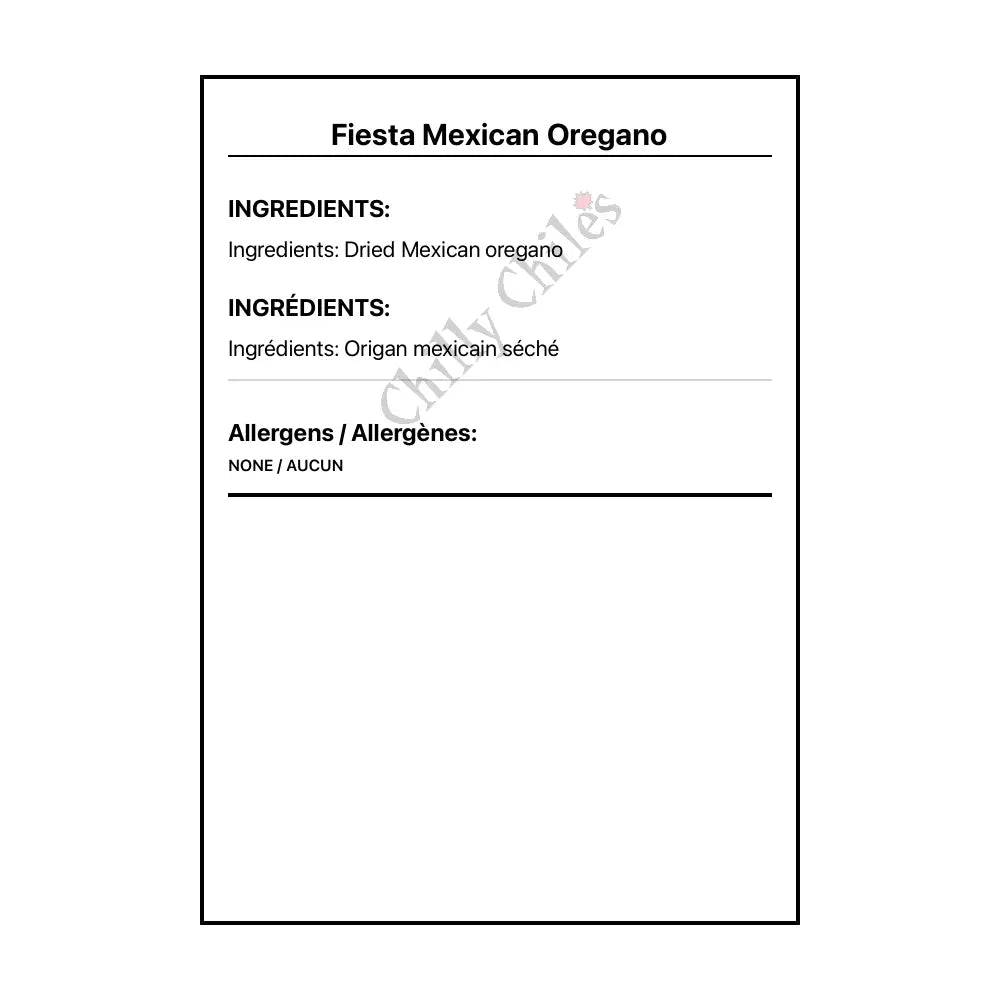 Fiesta Mexican Oregano - Spice/Peppers