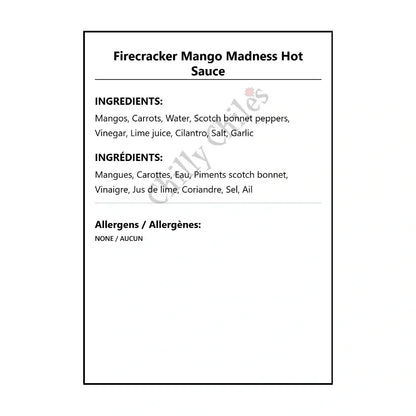 Firecracker Mango Madness Hot Sauce - Hot Sauce