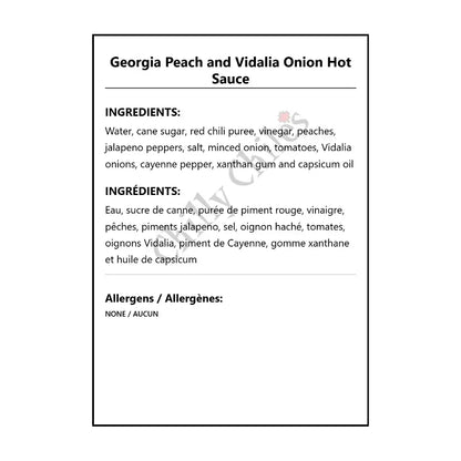 Georgia Peach and Vidalia Onion Hot Sauce - Hot Sauce