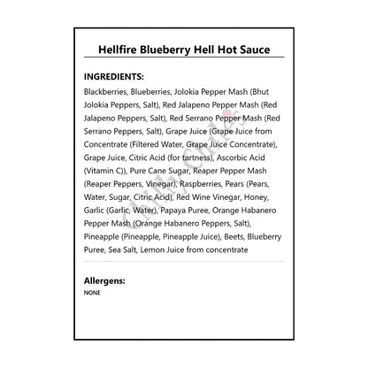 Hellfire Blueberry Hell Hot Sauce - Hot Sauce