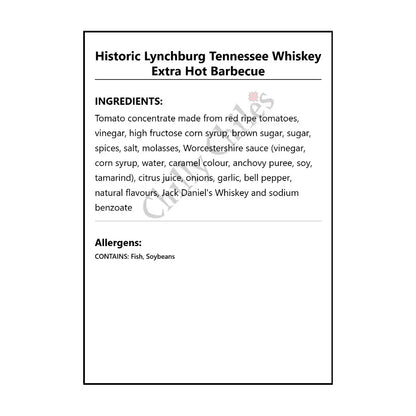Historic Lynchburg Tennessee Extra Hot Barbecue - BBQ Sauce