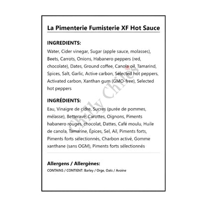 La Pimenterie Fumisterie XF Hot Sauce - Hot Sauce