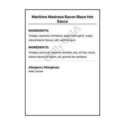 Maritime Madness Bacon Blaze Hot Sauce - Hot Sauce
