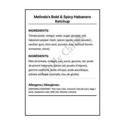 Melinda’s Bold & Spicy Habanero Ketchup - Condiments