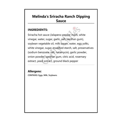 Melinda’s Sriracha Ranch Dipping Sauce - Hot Sauce