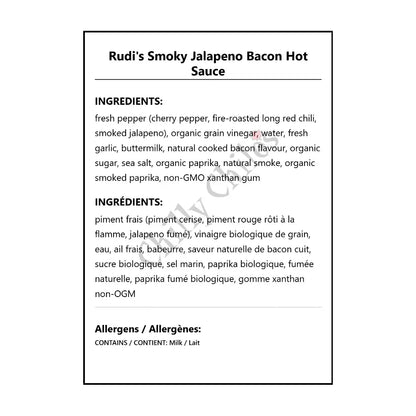 Rudi’s Smoky Jalapeno Bacon Hot Sauce - Hot Sauce