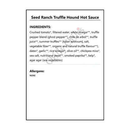Seed Ranch Truffle Hound Hot Sauce - Hot Sauce