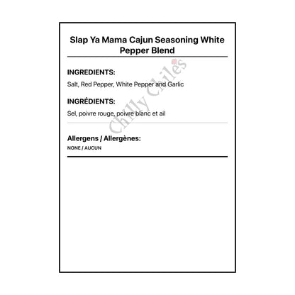 Slap Ya Mama Cajun Seasoning White Pepper Blend - Spice/Peppers