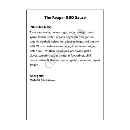 The Reaper BBQ Sauce - BBQ Sauce