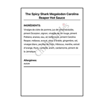 The Spicy Shark Megalodon Carolina Reaper Hot Sauce - Hot Sauce
