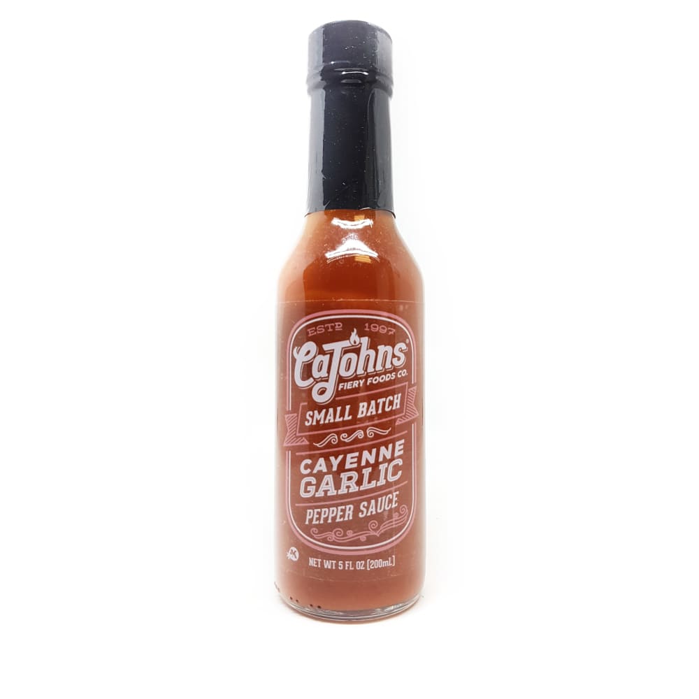 CaJohns Cayenne Garlic Small Batch Hot Sauce