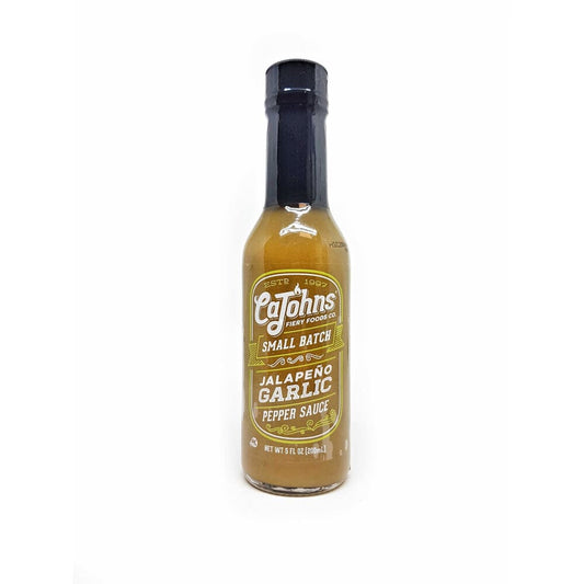 CaJohns Classic Small Batch Garlic Jalapeno Hot Sauce