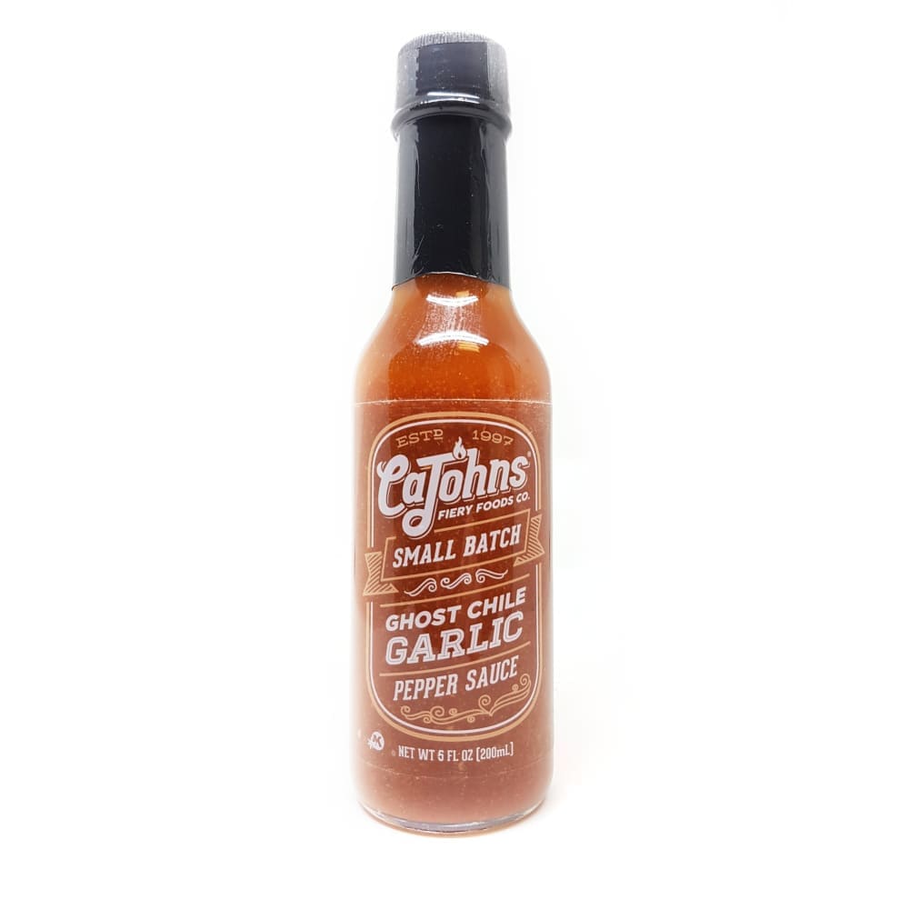 CaJohns Ghost Chile Garlic Small Batch Hot Sauce