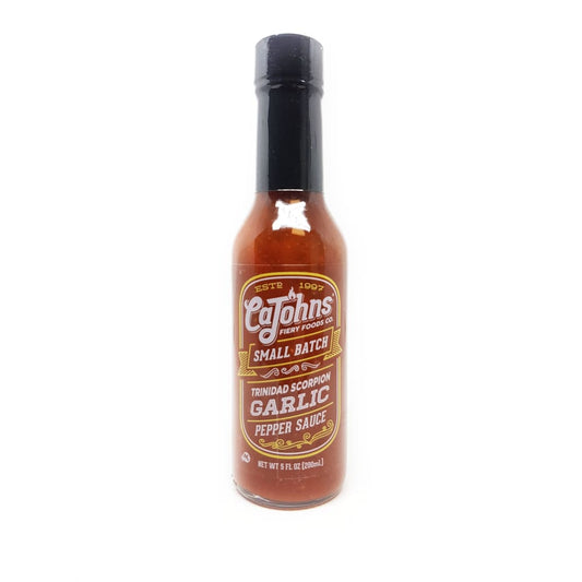 CaJohns Trinidad Scorpion Chile Garlic Small Batch Hot Sauce