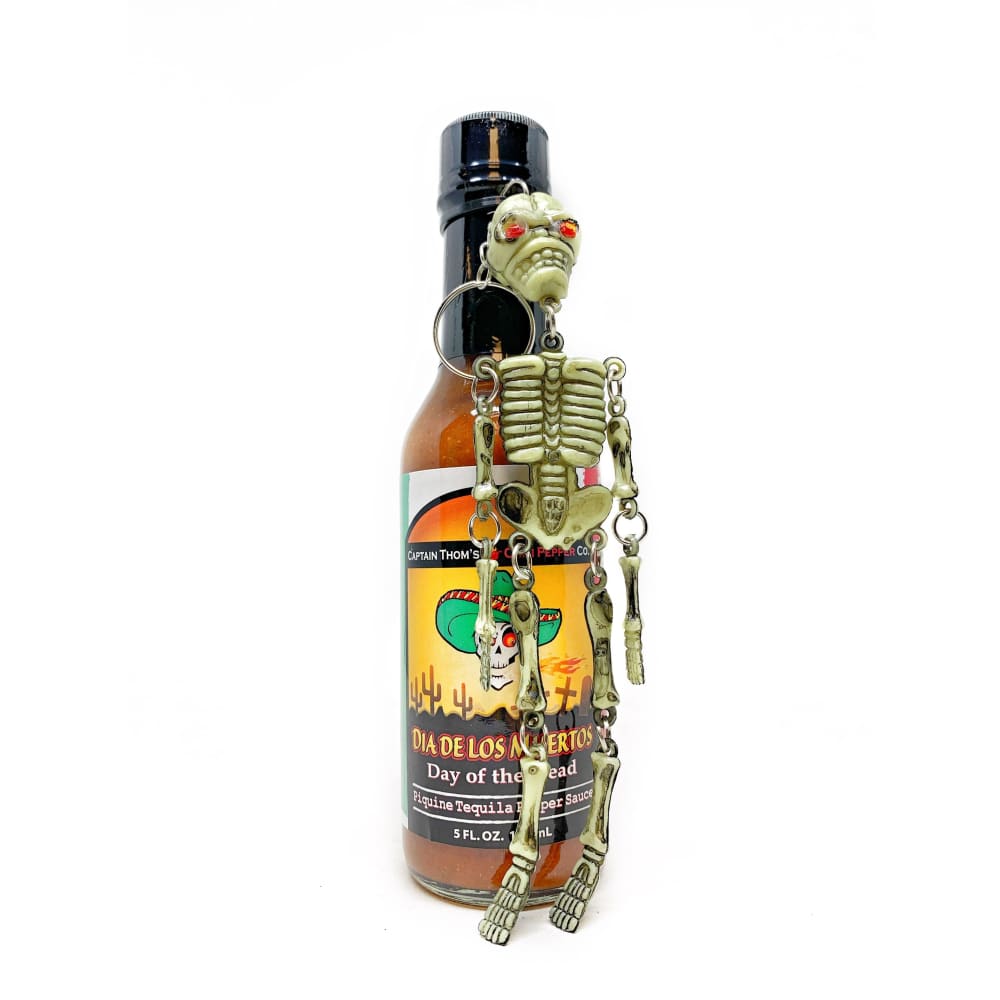 Day Of The Dead Hot Sauce with Skeleton Key Chain