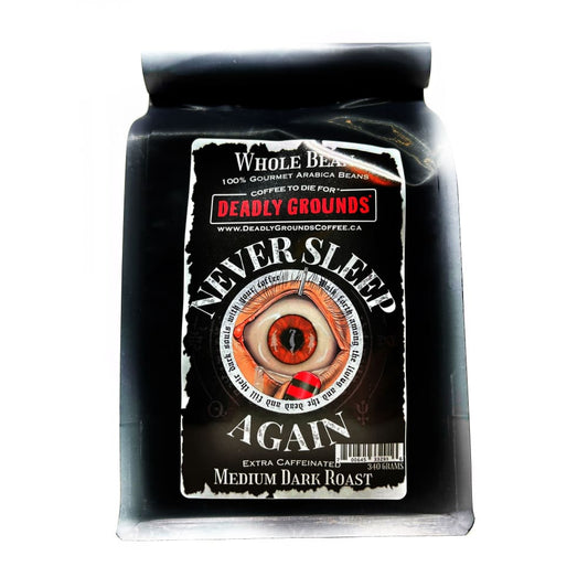 Deadly Grounds Never Sleep Again Coffee Whole Bean - Other