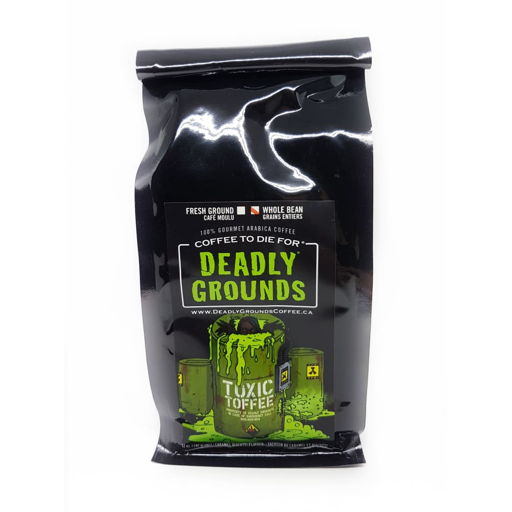 Deadly Grounds Toxic Toffee Coffee Whole Bean - Other