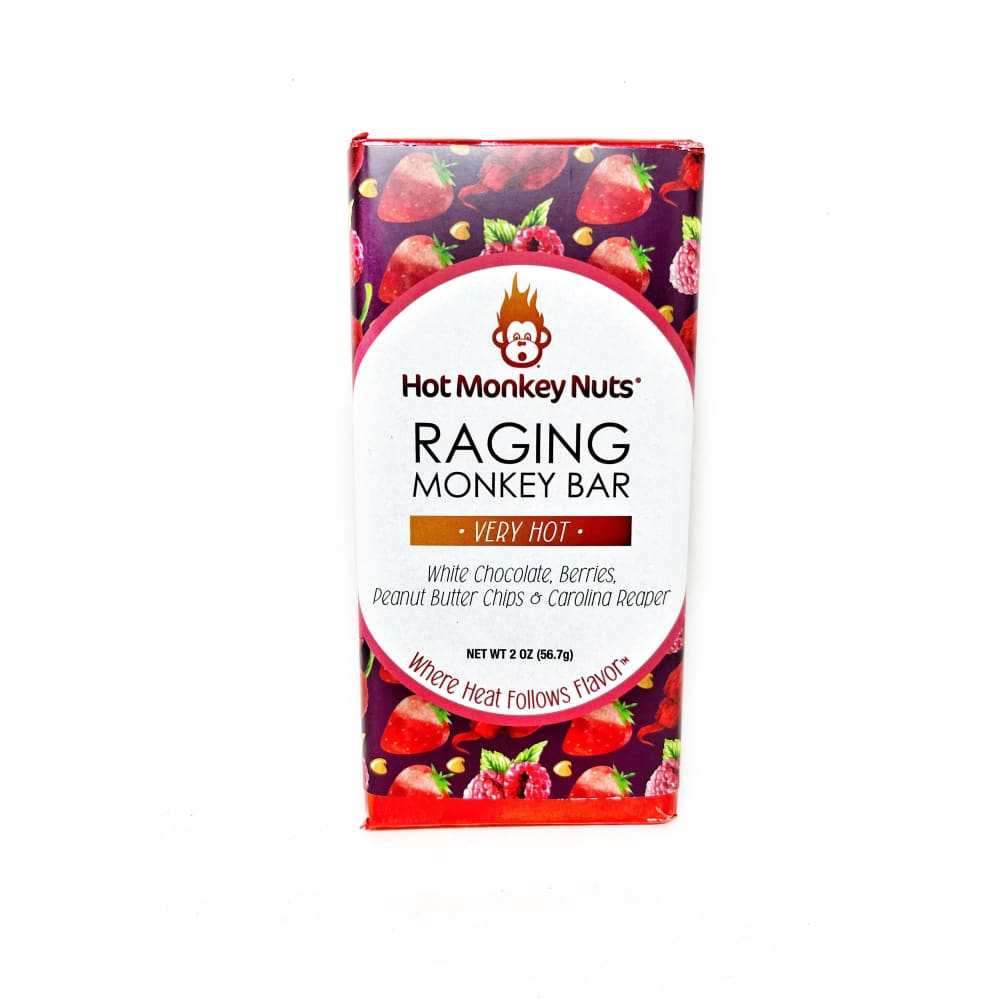 Hot Monkey Nuts Raging Carolina Reaper Chocolate Bar - Snacks